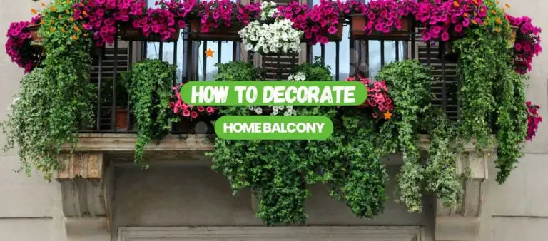 How can you decorate your home balcony