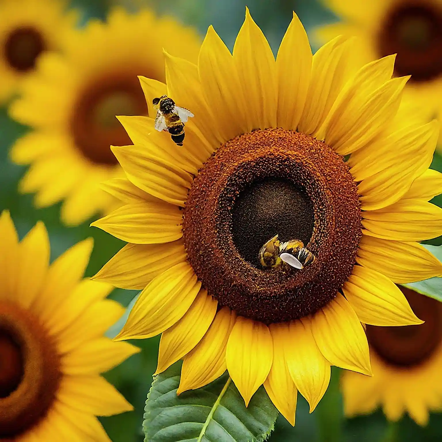 Abundant Pollen and Busy Bees