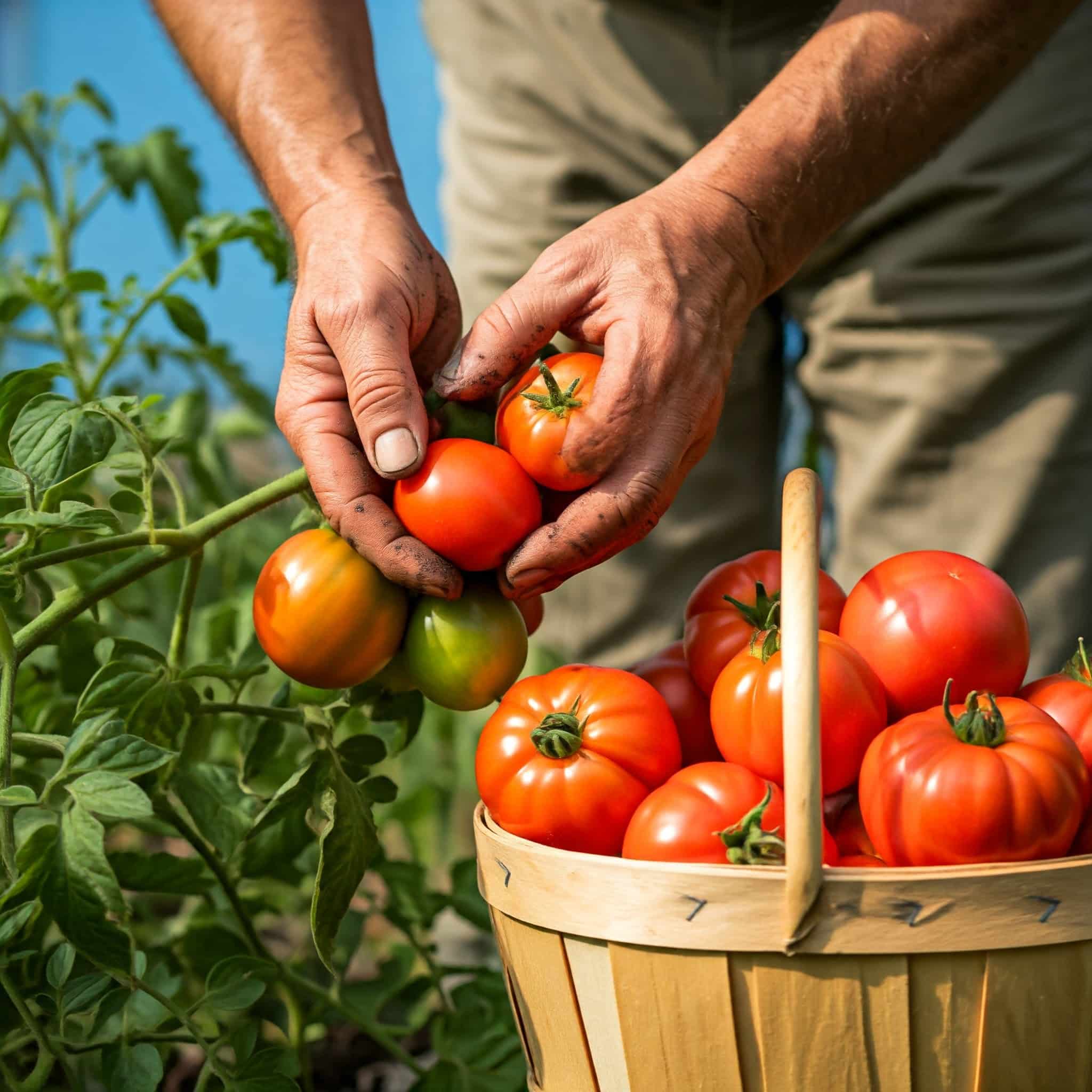 Harvesting Celebrity Tomatoes