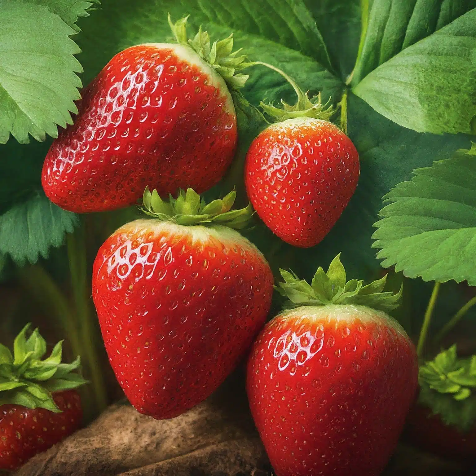 Strawberry Plant with Increased Berries