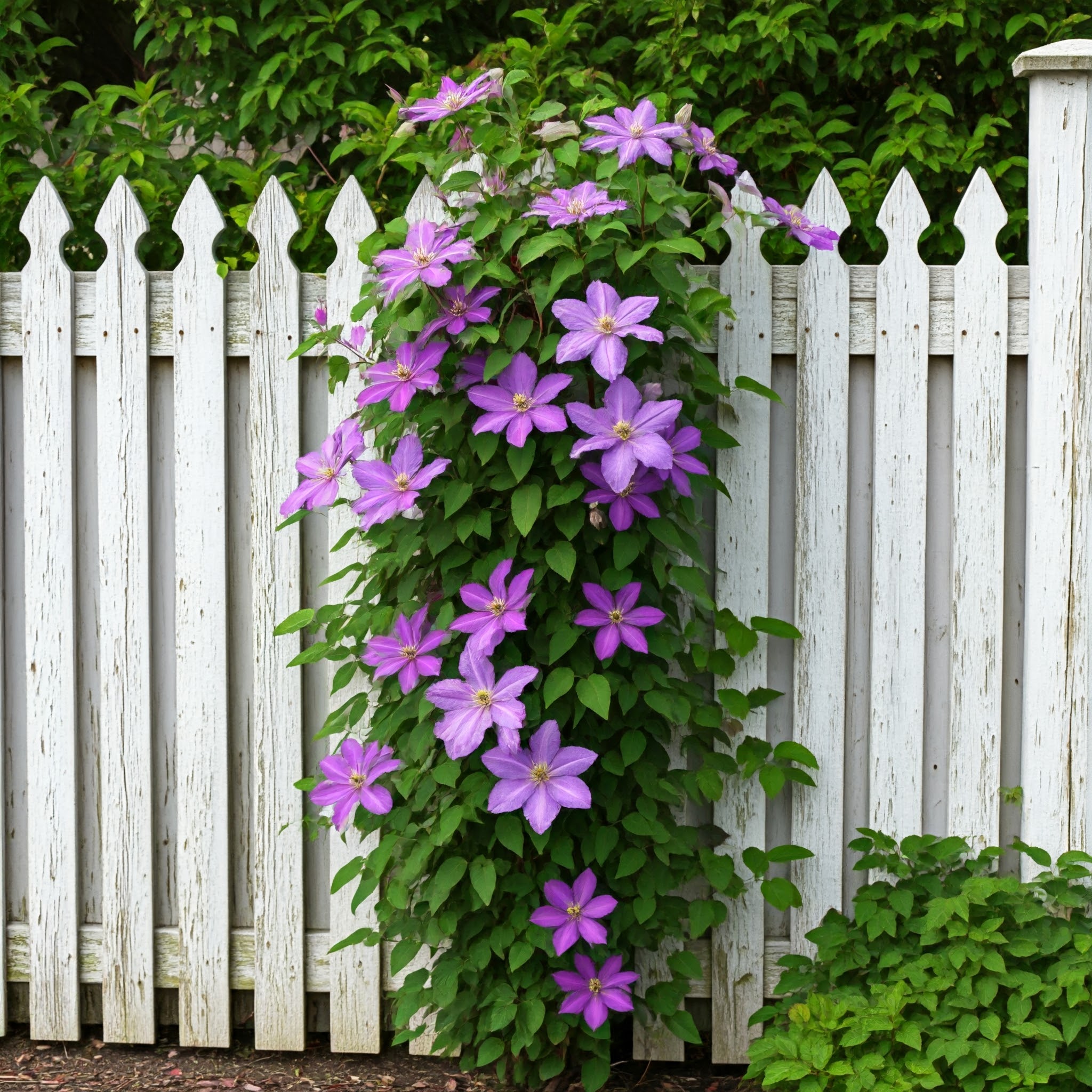 clematis vine winding