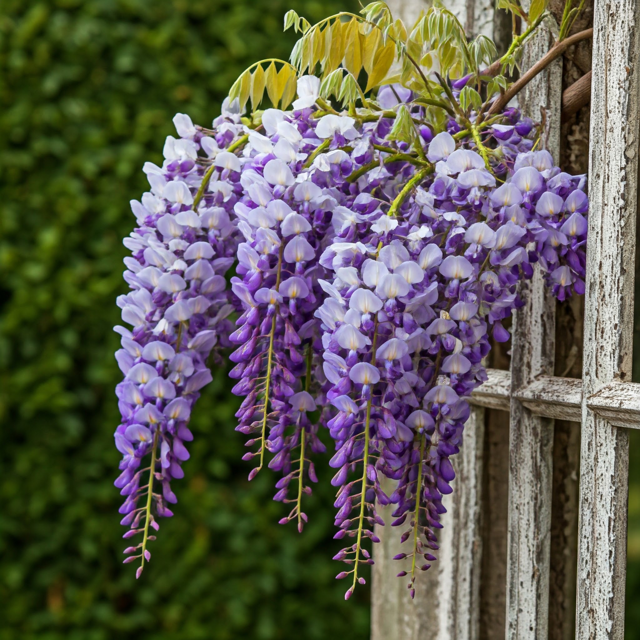 deep purple wisteria vine