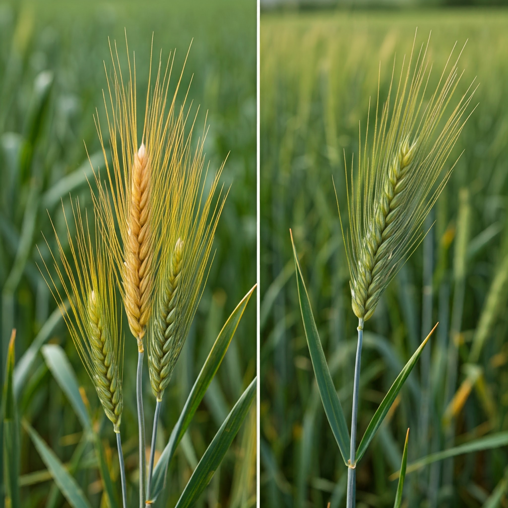 differences between true wheat plants and common wheat-like weeds