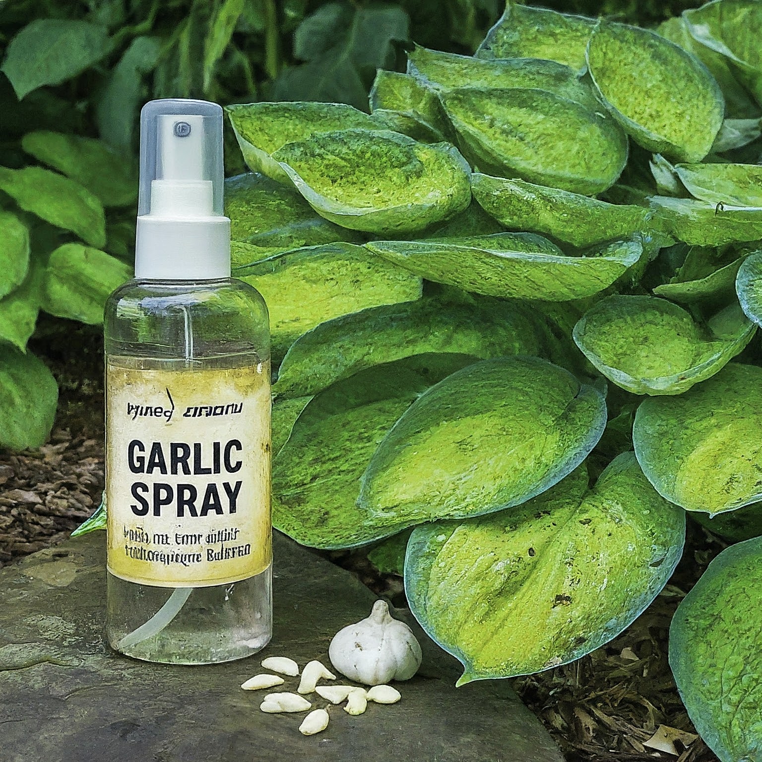 homemade garlic spray solution