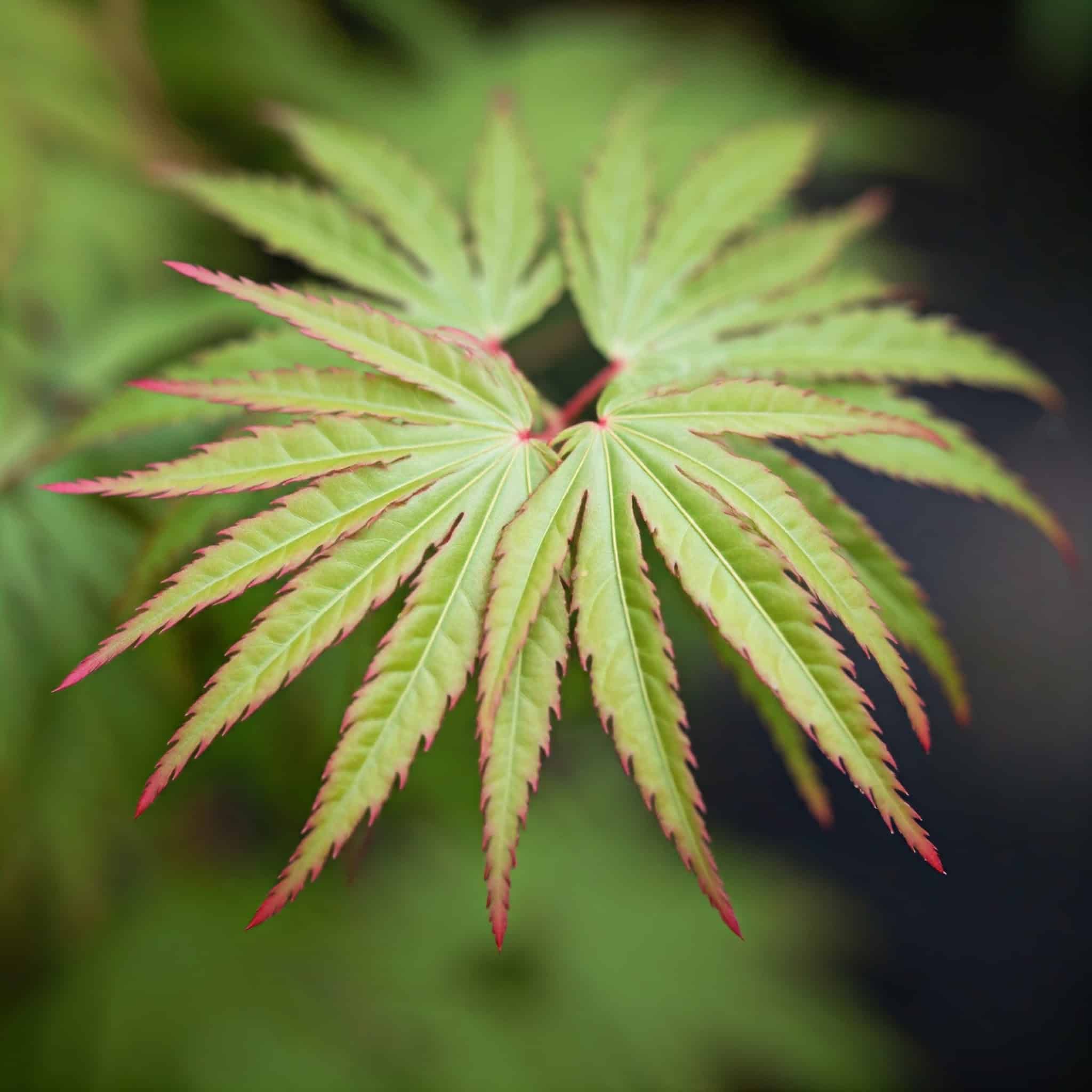 lacy leaves of a Japanese Maple Geisha