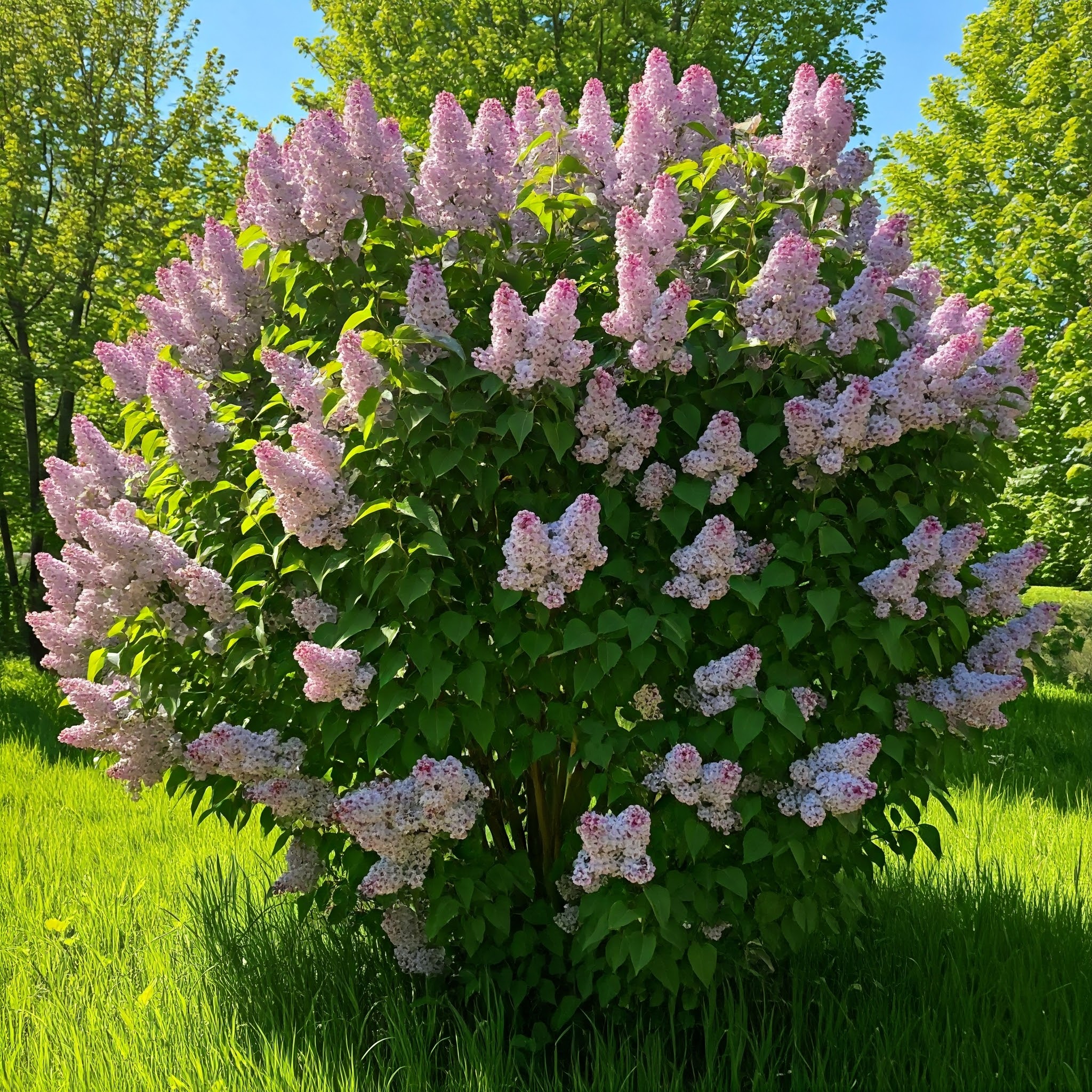 mature lilac bush