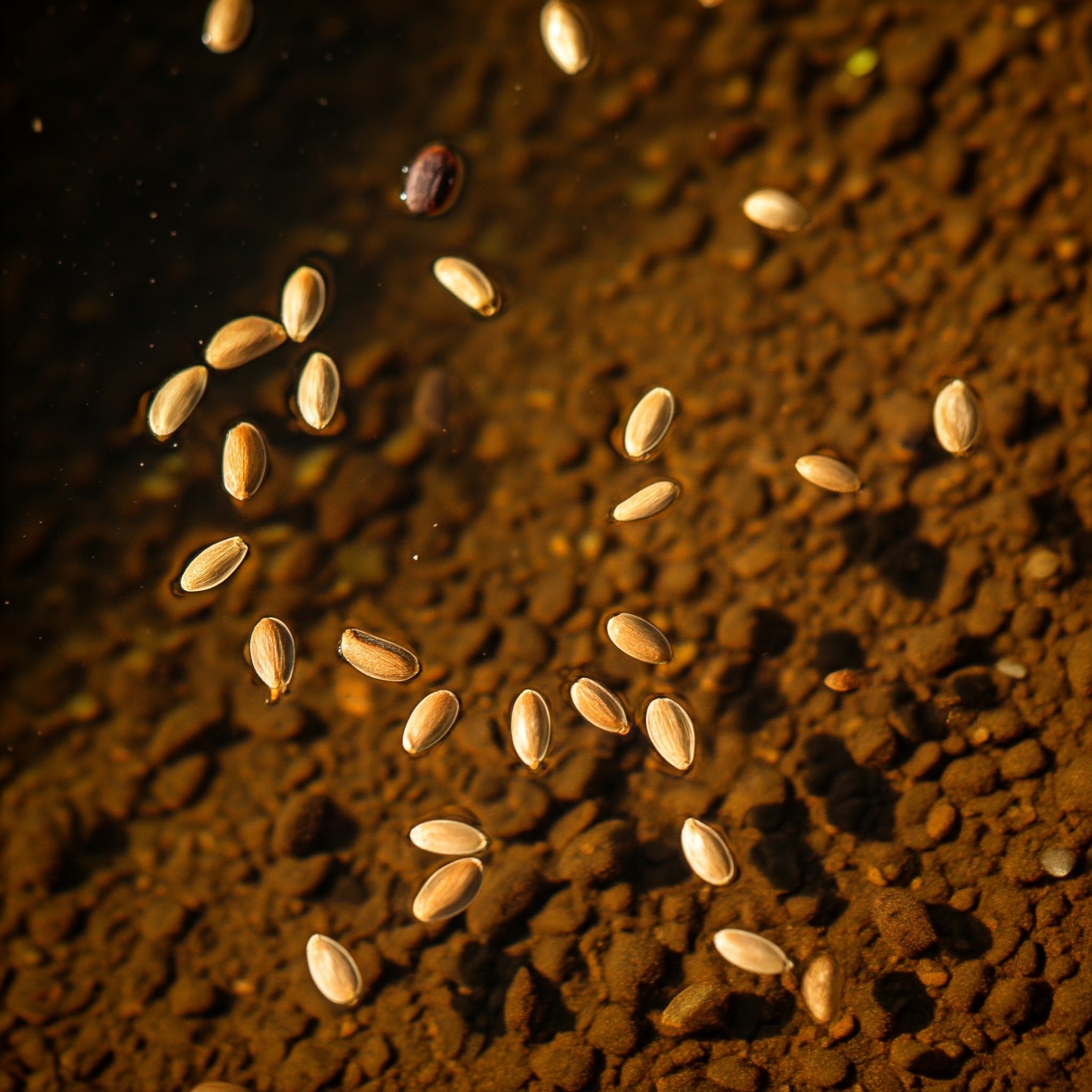 scatter of various seeds