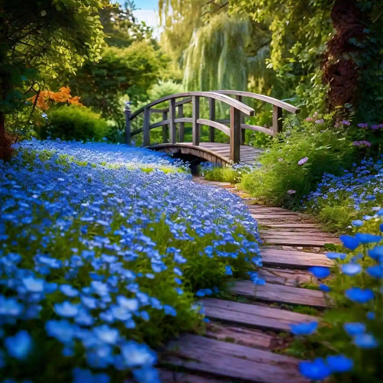 sprawling garden path