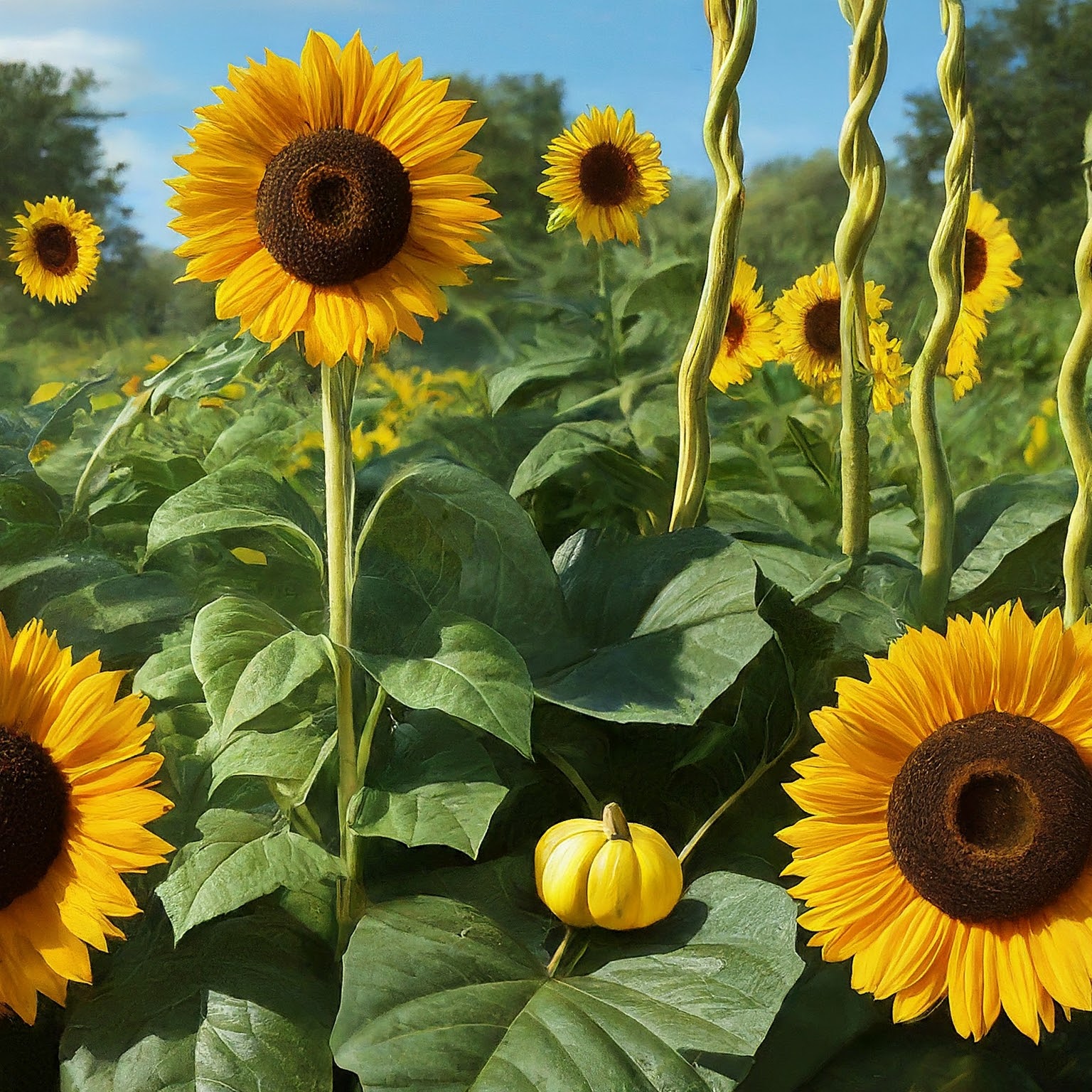 sunflower garden