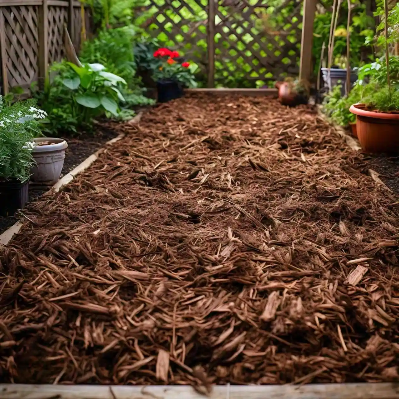 well-maintained garden bed